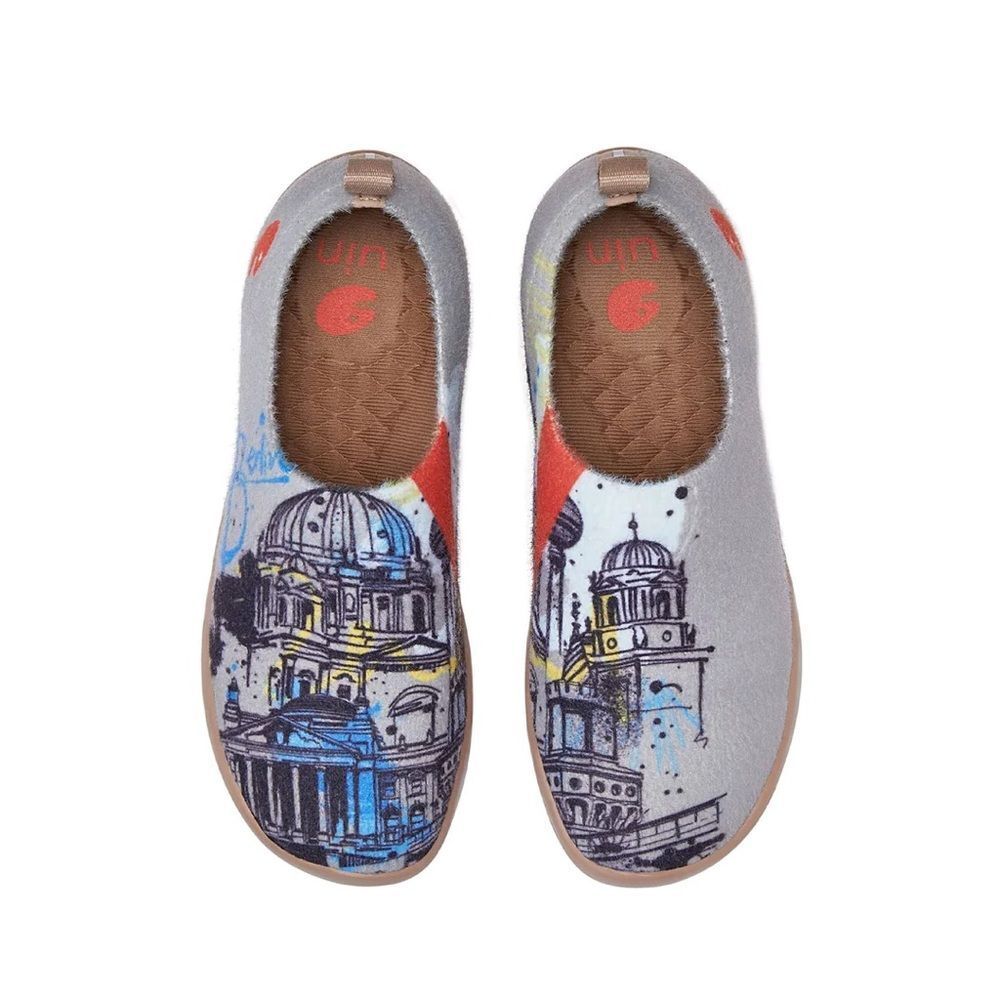UIN Women's Walking Shoes Slip On Casual Sneaker Toledo (Berlin Impression)133